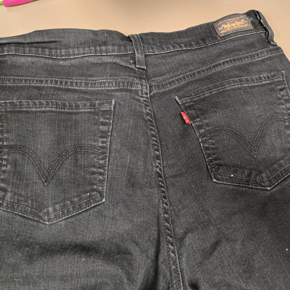 Levi's Black Perfectly Slimming 512 Boot Leg Jeans, 12 Short